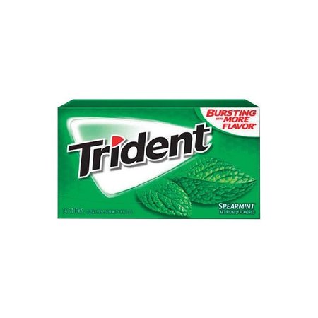 TRIDENT Sugar Free Spearmint Chewing Gum 14 pc 1.168 oz 120475